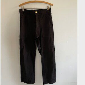 BIGBUD small black regular length work pants
